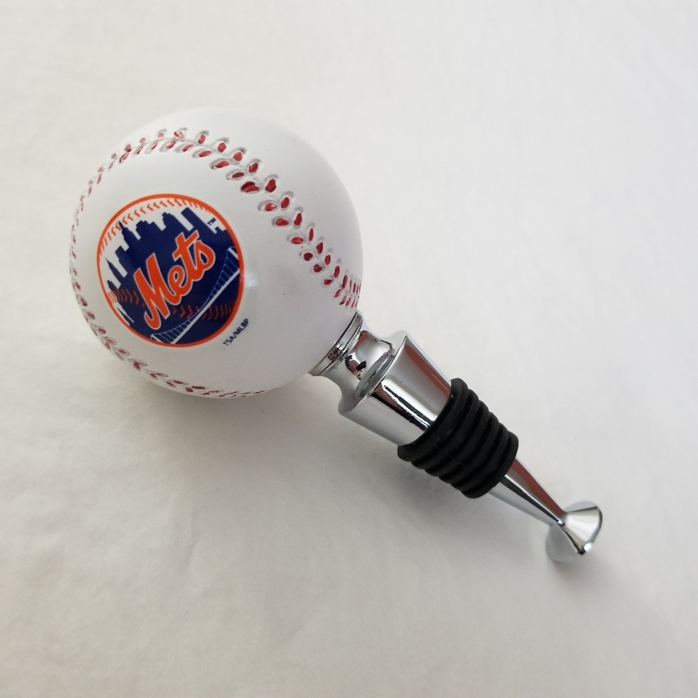 Mets Baseball Bottle Stopper